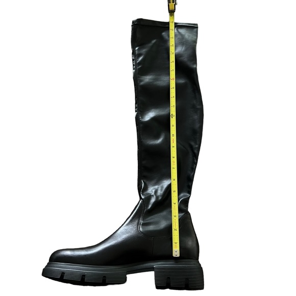 Paul Green Over the Knee Black Leather Boots Women’s Size 10.5 - Picture 14 of 16